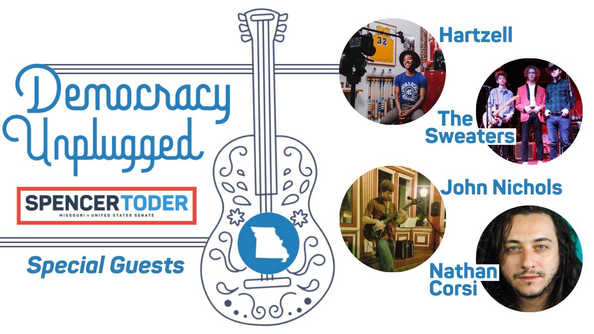 Many thanks to our special guests for our first Democracy Unplugged in Jeff City tomorrow! We’ll be at Bones from 4-8PM.

Don't forget to register in advance for a free beer from Spencer!
spencertoder.com/democracy-unpl…