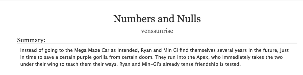 jadedanshi's tweet photo. Alright yall, the first chapter is up
« Numbers and Nulls »
♡ rymin-centric
♡ rated: t
♡ multi-chapter
♡ ye theres angst but i promise it has a happy ending
♡ apex rymin au lets gooooo
#InfinityTrain #rymin
https://t.co/w86zF4kUcL https://t.co/YSsdXUTLin