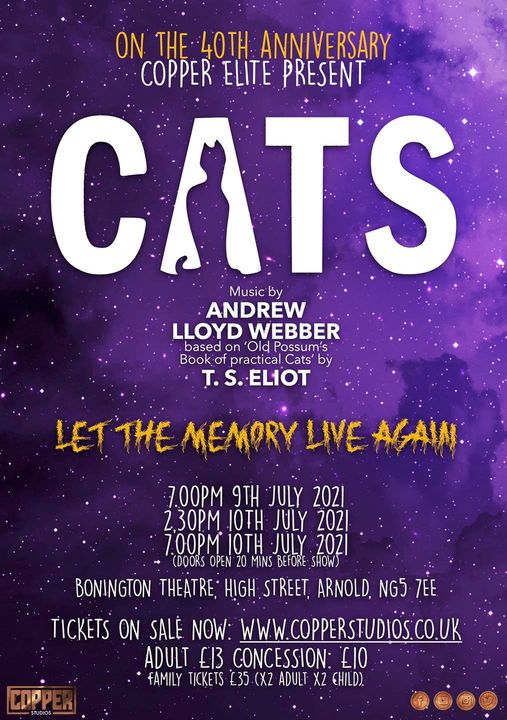CastleKev's tweet photo. #Cats at @thebonington theatre, Arnold by @copperstudios_ @HarryHindley. A show full of talented singers and dancers that will leave you feline good when you leave the theatre. It's run is sold out &amp; I can see why after opening night. https://t.co/s9ZSc9DwgA https://t.co/xdvhlMVkXd
