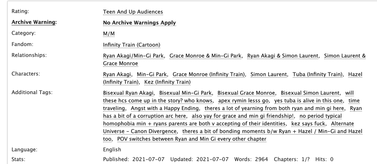 jadedanshi's tweet photo. Alright yall, the first chapter is up
« Numbers and Nulls »
♡ rymin-centric
♡ rated: t
♡ multi-chapter
♡ ye theres angst but i promise it has a happy ending
♡ apex rymin au lets gooooo
#InfinityTrain #rymin
https://t.co/w86zF4kUcL https://t.co/YSsdXUTLin