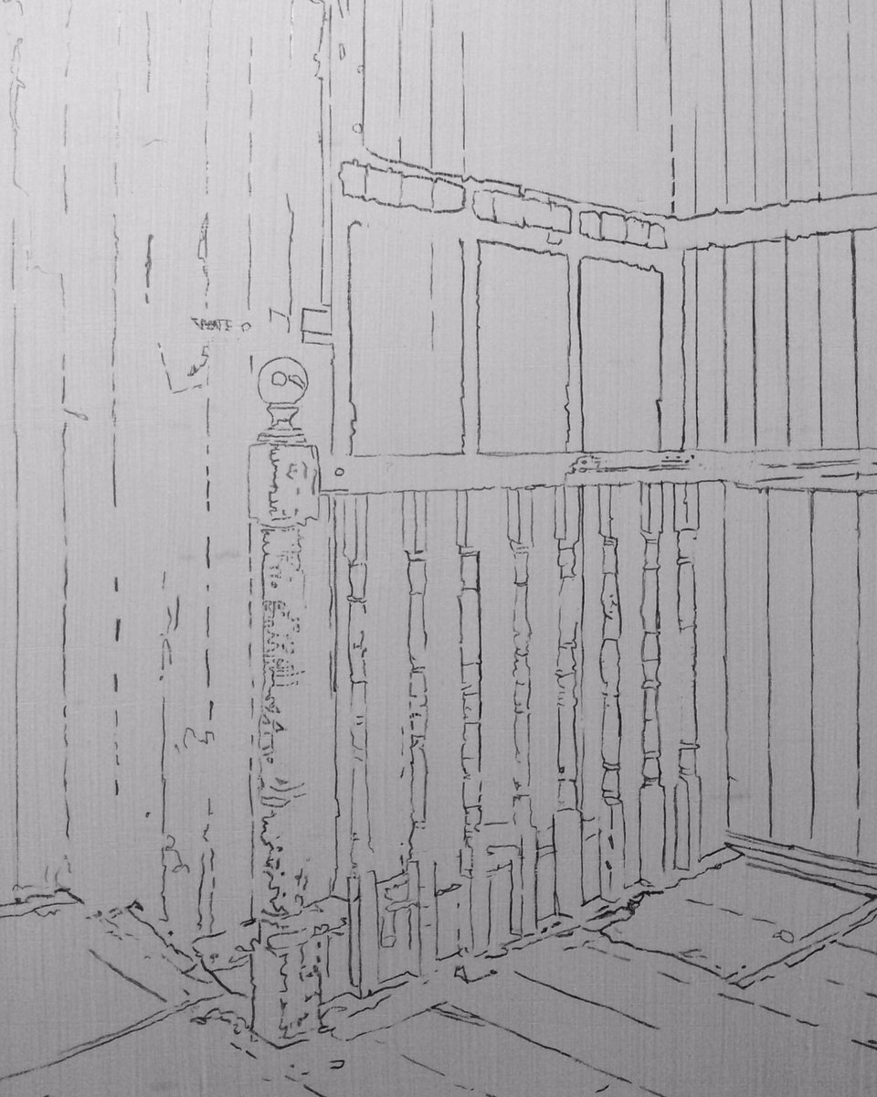SheilaWallis's tweet photo. Room 2. 09.07.2021.
Graphite on gessoed oak panel.
594 x 420.
#roomforimprovement #repetition #potential
#workingtitle #2greyrooms #workingdrawings #studiorules @JanetMDowney @GuyChats #aroomofonesown #aroomwithaview #headroom #drawing #rules #rulerwork #noentry #interiorspace https://t.co/vWLxojwOVu