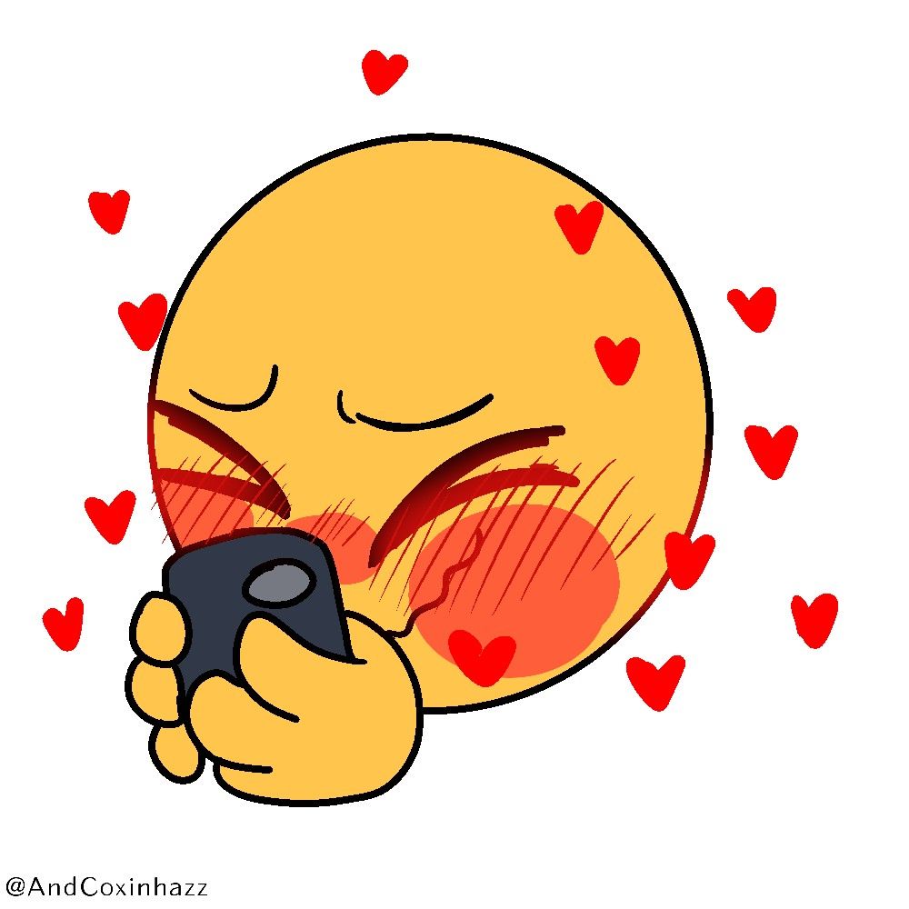 blushhhhh - adorable cursed emoji | Postcard