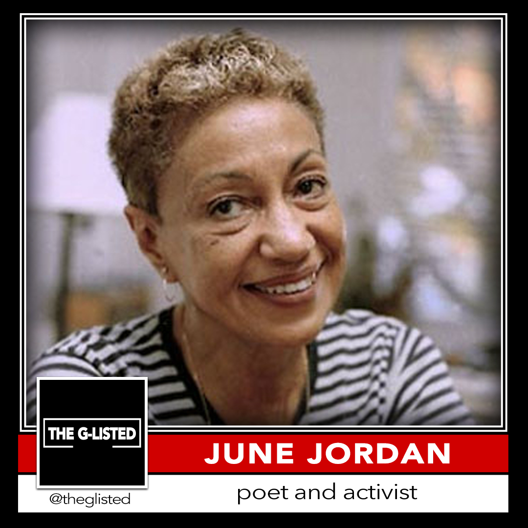 Happy birthday to poet, teacher, and activist June Jordan!!! 