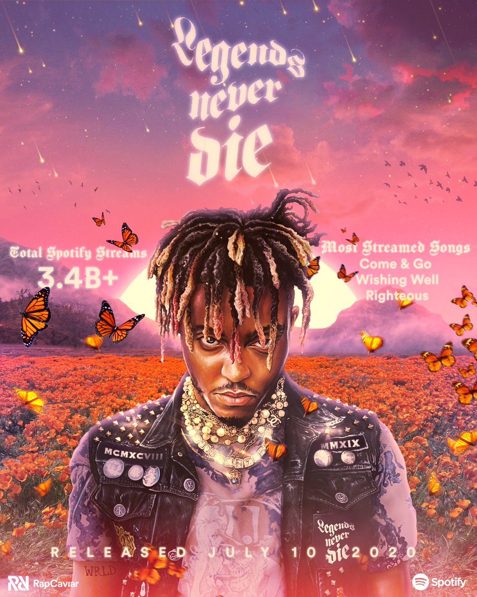 Juice WRLD - Legends Never Die Album Cover Poster