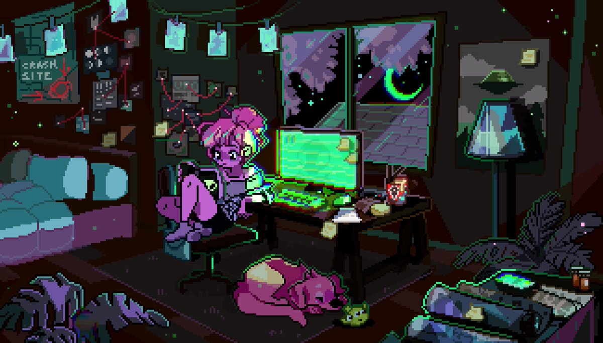 DesiraeSalmark's tweet photo. embracing the strange

 #pixelart https://t.co/ArbuIwZMAd