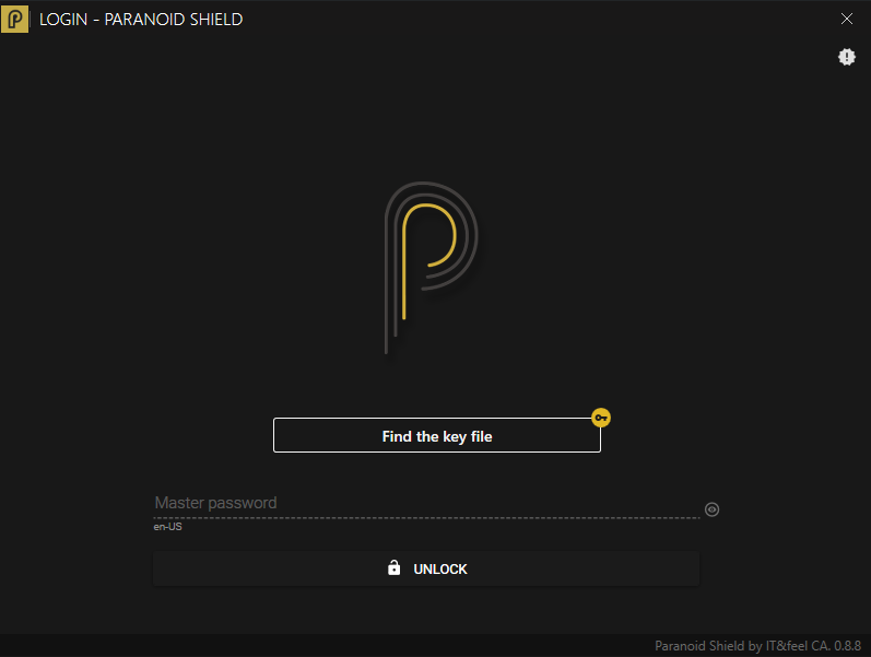 ParanoidShield's tweet photo. Now you can enable the option to use a key file to log in. This file can be saved on an isolated device and will be used in conjunction with the master password.
#ParanoidShield by #itandfeel
https://t.co/k5MHaOdRLL https://t.co/1d7nZnEGuC