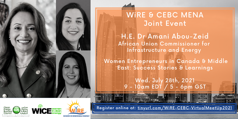 Proud to be invited as a women entrepreneur in Clean tech to share my story in <a href="/WiRE_Canada/">Women in Renewable Energy</a> &amp; @CEBC2 
Register at: lnkd.in/eqB8qQ7
<a href="/lumesmart/">lumesmart.inc</a> 
#Cleantech #renewableenergy #womenentrepreneurs #womenintech #GreenEnergy #cleanenergy #womenpower #Entrepreneur #Sustainability