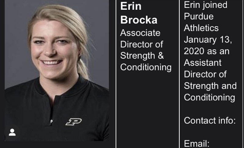 BoilerPower's tweet photo. Congrats to Erin Brocka on her promotion to Associate Director of Strength &amp; Conditioning! https://t.co/QclFUy5ibA