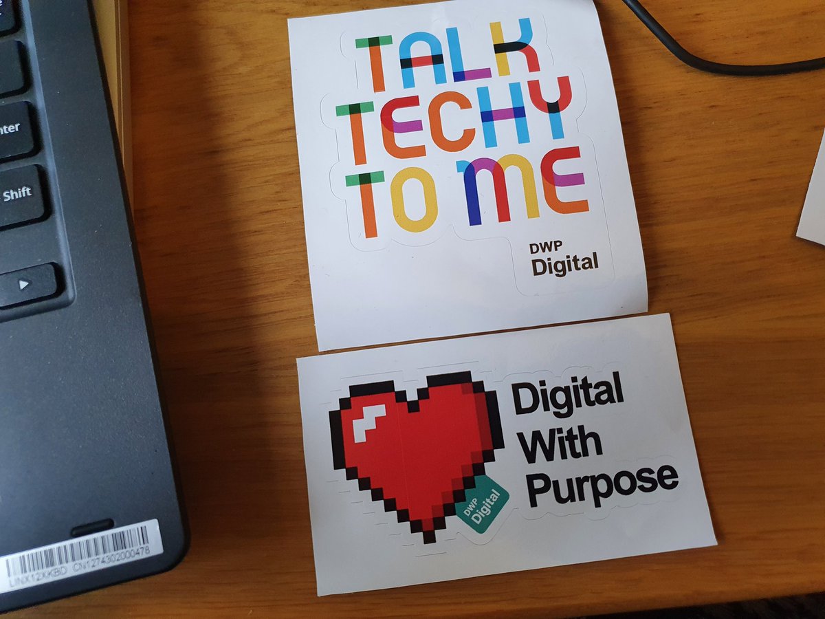 DianeReddell's tweet photo. My favourite stickers from the swag bag from the #Hack2Work hackathon 🤩🤩 https://t.co/okQ6yaW8LQ