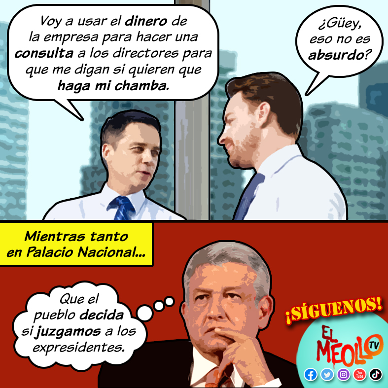 MeolloEl's tweet photo. Las leyes son claras y deben aplicarse, pero #AMLO prefiere gastar NUESTRO dinero en hacer circo, cuando hay tantas otras prioridades. ¡Que se juzgue a quien se tenga que juzgar!
#humor #chistes #memes #4T #JuicioAExPresidentes  #JuicioAExpresidentesYa  #JuicioAExPresidentesVa https://t.co/AEylYfX33L