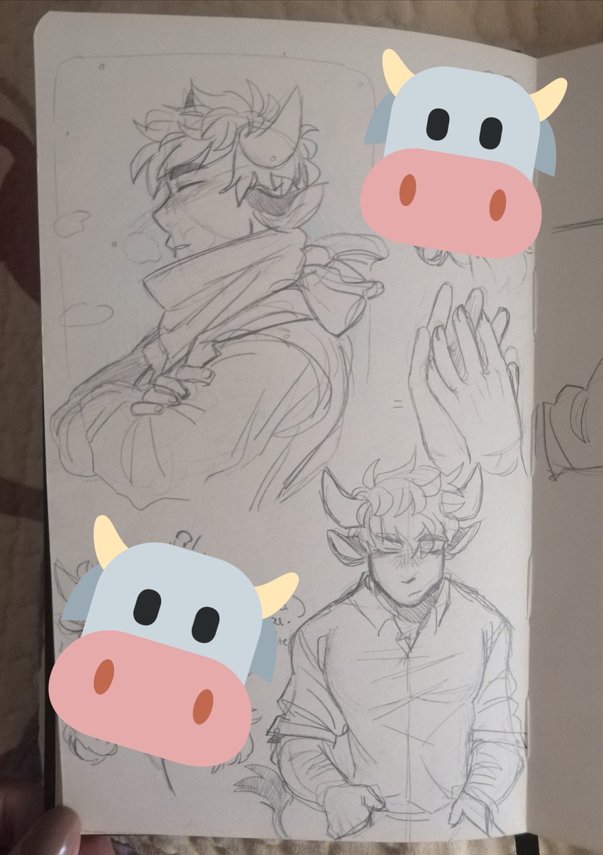 I usually think about this old oc from a year ago,, , should I,, redesign him,,,