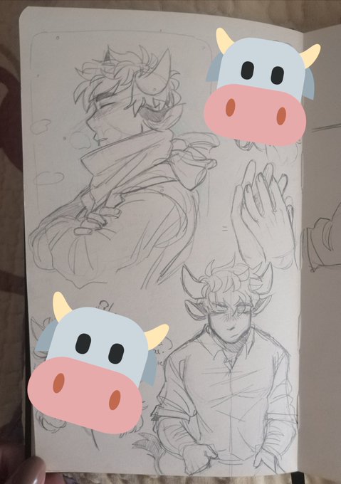I usually think about this old oc from a year ago,, , should I,, redesign him,,, 