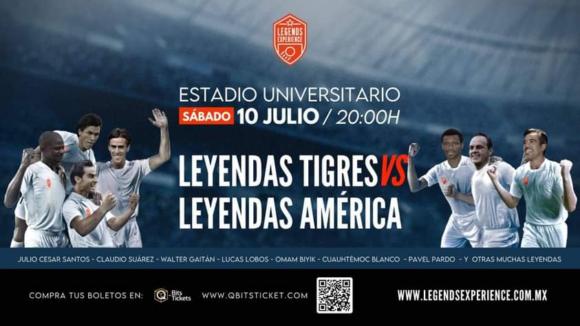 NandasRadio's tweet photo. Julio Cesar Santos - Claudio Suarez - Walter Gaitan - Lucas Lobos - Omam Biyik - Cuauhtémoc Blanco - Pavel Parto y Muchas leyendas mas ....

" Legends Experience " Sabado 10 de Julio/ Estadio Universitario/ 20:00H

Venta de boletos en sucursales Nandas😉 https://t.co/0elQC7GlEL