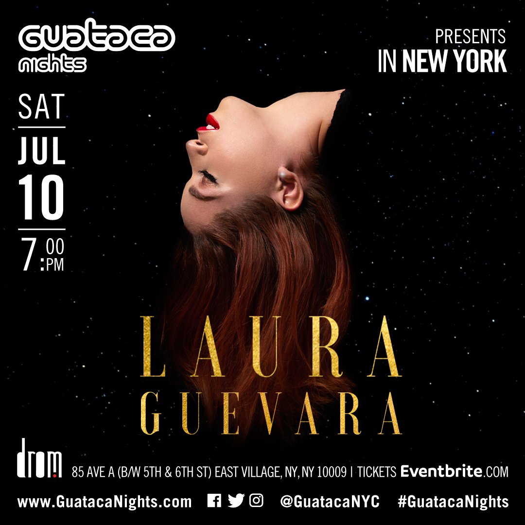 Faltan pocas horas para que nos reencontremos en <a href="/dromnyc/">DROM</a>🤩🗽. La gran cantautora @lalauraguevara actuará por primera vez acá en #NuevaYork y nosotros tendremos el gusto de producir su show👏🏼💃🏽

¿Qué esperan? 😌 Para la compra de boletos click 🎟️📲: bit.ly/3d8v4do