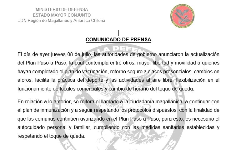 Jefatura de la Defensa Nacional Magallanes tweet media