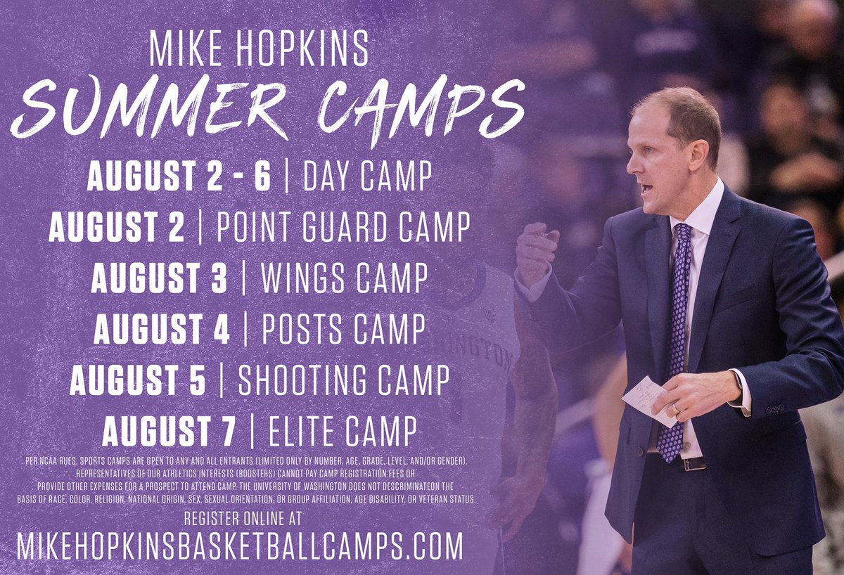 🚨Registration is now available for the Mike Hopkins Summer Camps!🚨Can’t wait to see you all there! Go Dawgs‼️ mikehopkinsbasketballcamps.com