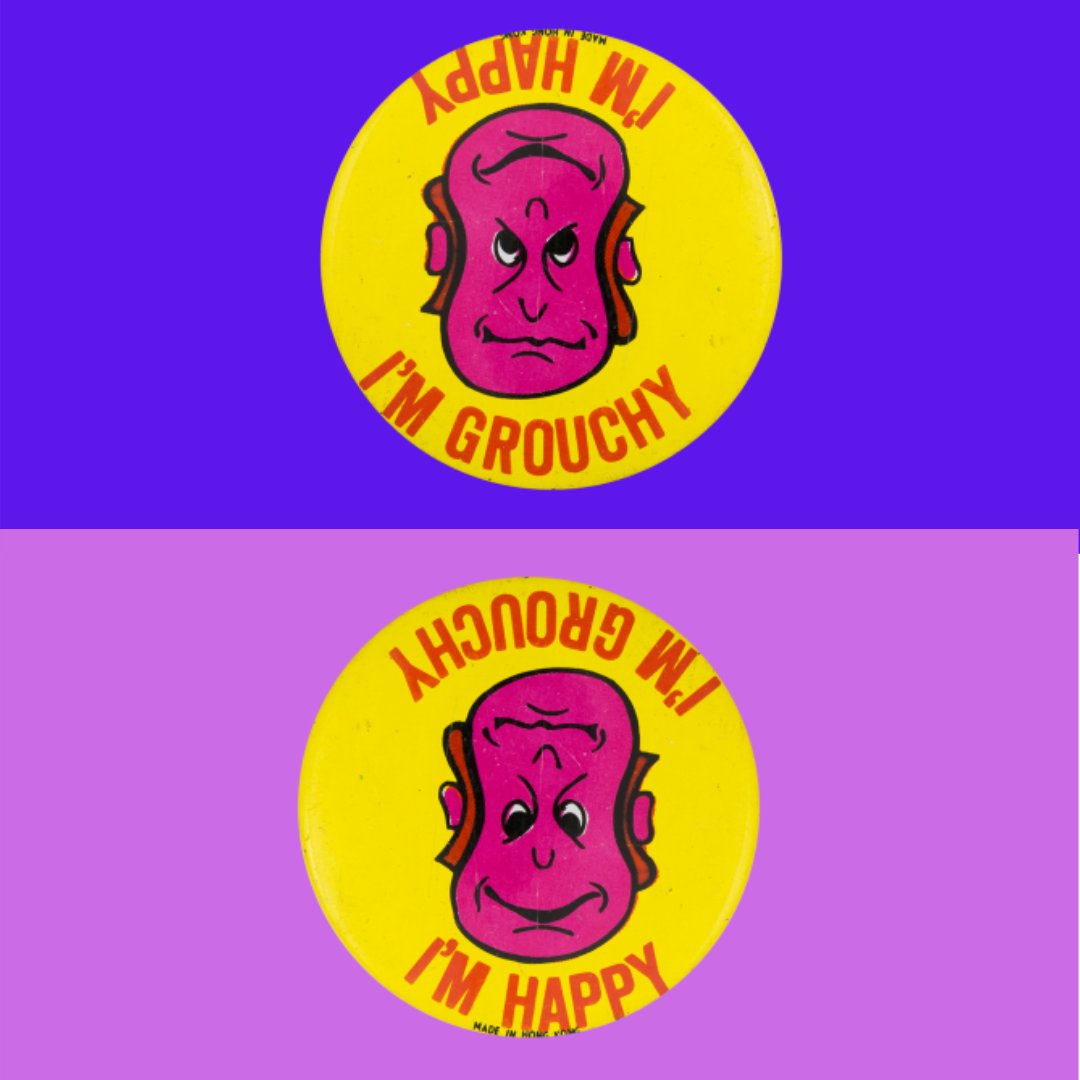 BusyBeaver's tweet image. Friday mood check 🙃  RT and tell us! Are you Happy? Grouchy? Or a little bit of both like this dude? No wrong answers here, friends. All moods welcome ❤️️  #vibecheck #button #pinbacks #friday #friyay #fbf #artist #illustration #graphicdesign #creative #GraphicDesigner