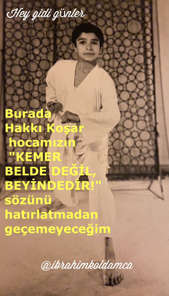 Burada Hakkı Koşar hocamızın "KEMER BELDE DEĞİL, BEYİNDEDİR!" sözünü hatırlatmadan geçemeyeceğim.
