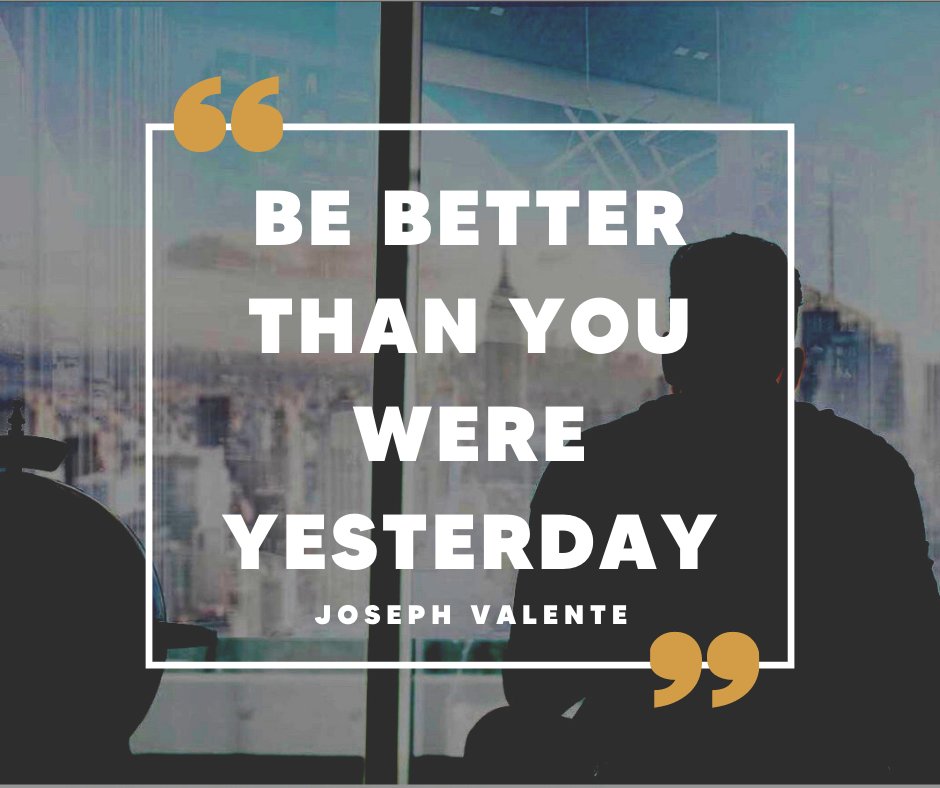 MrJosephValente's tweet photo. WHAT IS YOUR DAILY GOAL?
Mine is, To Always Be Better Than I Was Yesterday!
Effort, productivity, creation... the list is endless on exactly what you can do to be better than you were the day before.
#creation #achieve #succes #belief #dreams #goals #dailygoal #dailyvision https://t.co/6qWyjKLXQQ