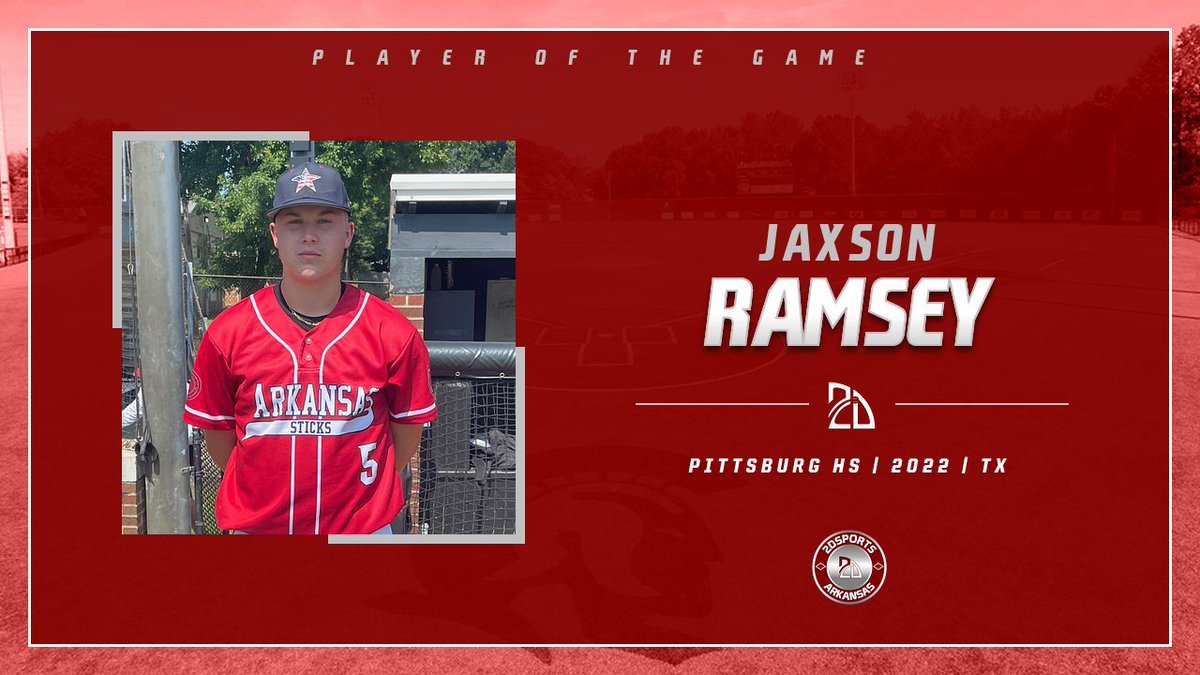 ⭐️#TopPerformer⭐️ Jaxson Ramsey: 2IP, 1K, 0R, SV Summer Team: Arkansas Sticks (@AR_Sticks) #CentralArkShow