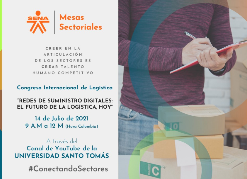 Cordialmente Invitados
Nombre del evento: Congreso Internacional de Logística  
Fecha: 14 de julio de 2021
Hora: 9a.m-12m (hora Colombia)
Lugar: Transmisión por el canal de youtube de la Universidad Santo Tomás youtube.com/channel/UC3ozb…
<a href="/leoalzate03/">Leonardo Alzate</a> <a href="/ClaudioCamiloG1/">Claudio Camilo Gonzá</a>