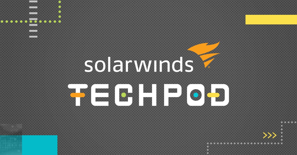 solarwinds's tweet image. A monthly podcast where the brightest SolarWinds minds and IT industry influencers come together to share stories, conversations, and insights. Subscribe and listen now: slrwnds.com/kcfdgw #TechPod