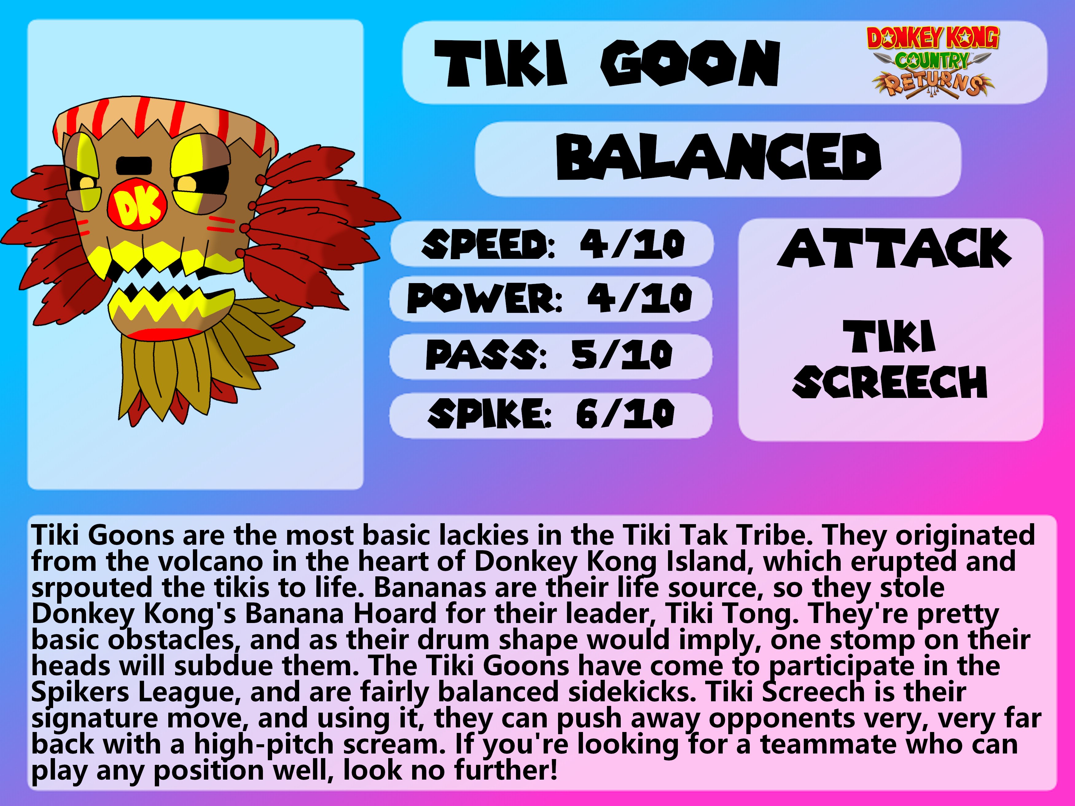 Donkey Kong Country Returns Tikis Names