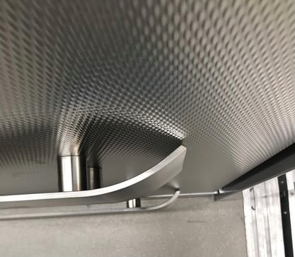 These are our new 6 inch handrails we installed at 600 University. These handrails are coated with our copper protect which kills germs on contact. The bend and slickness of the rails gives the cab an amazing finish. #handrails #copperprotect  #elevator #futuredesign #killgerms