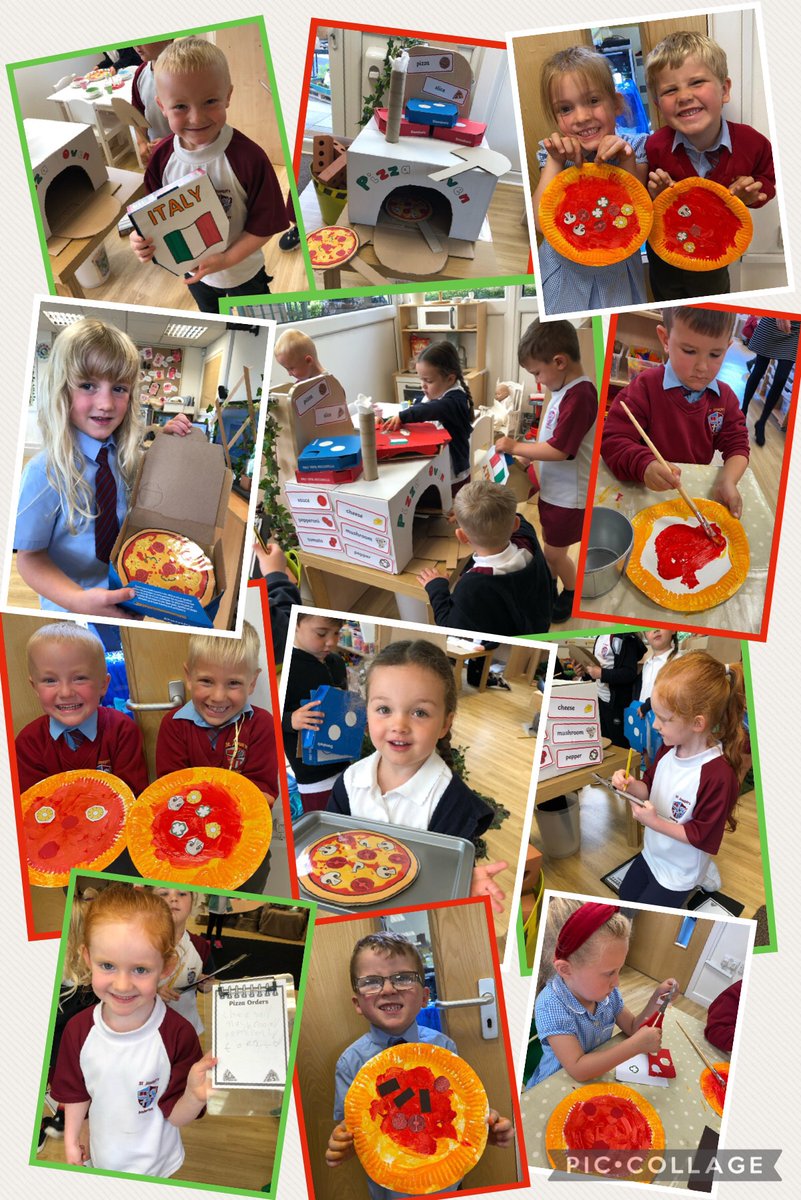 EYFSwithMissS's tweet photo. This week we have made a (non football related) trip to Italy. We have developed lots of Maths, English and Science skills by buying, ordering and making pizzas. We have also learnt about some famous landmarks and tried to replicate them. ✈️🇮🇹🍕 https://t.co/y2QwNRzkfJ