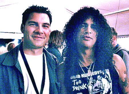 Our Daniel from TSR with the legendary Slash!