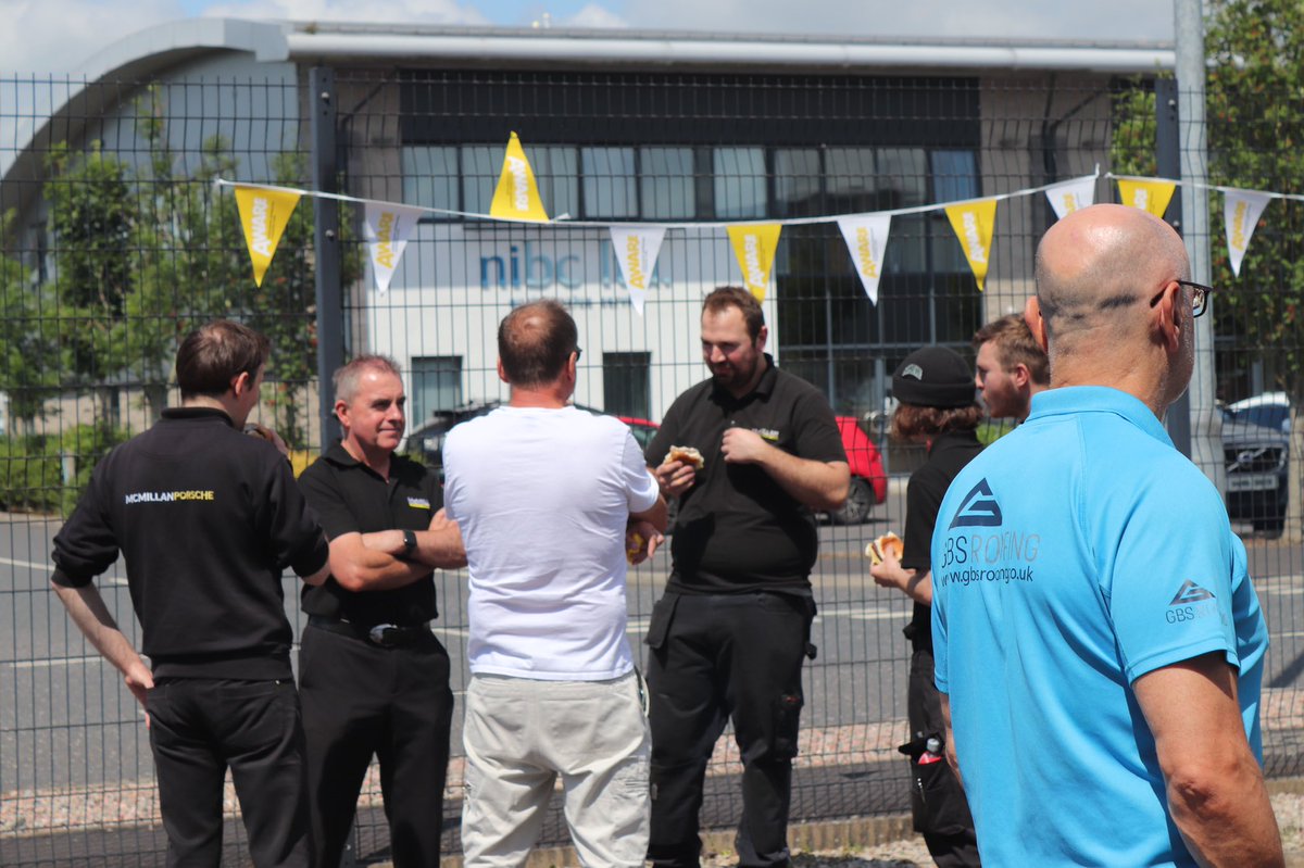 GBS Roofing’s charity BBQ raised over £500 today for @AwareNI, our chosen charity for the year. 
A huge thank you to our generous staff, suppliers &amp; customers as well as our neighbours in Kilbegs Business Park. A great start to fundraising for a fantastic cause
#mentalhealth