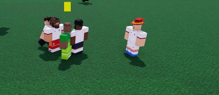 EnglandTeamSovs's tweet photo. 48' - Qatar receive a yellow card following a nasty tackle on Harold. Harold limps off to receive treatment from our 23 physios. https://t.co/lZutszAW3c