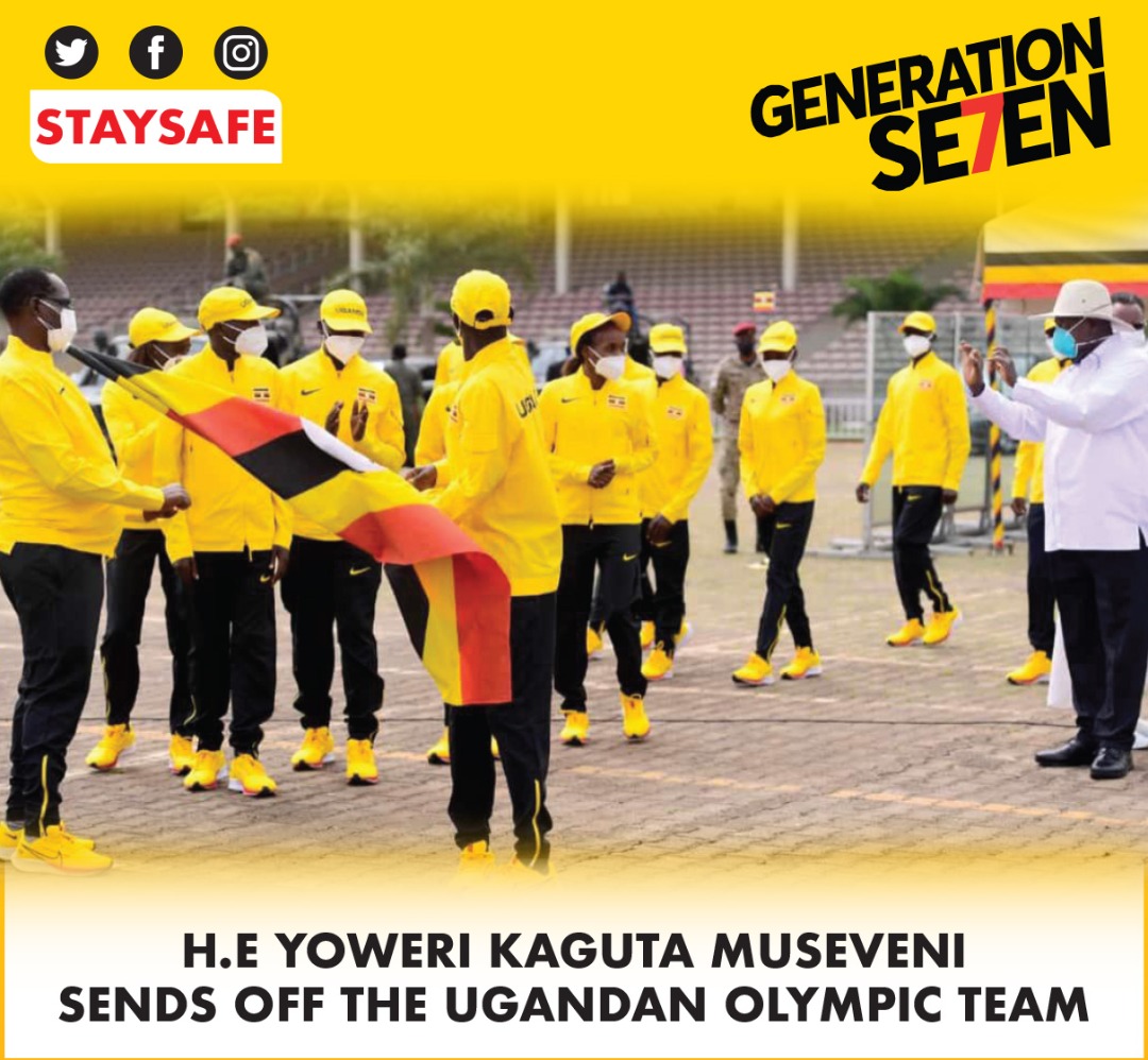GenerationSeve1's tweet image. Today @KagutaMuseveni Flagged off the Ugandan Team ahead of the Tokyo Olympic and Paralympic Games. The President called upon the team to achieve victory, but also cautioned them to refrain from unsportsman like conduct and uphold good personal discipline. 
#G7updates