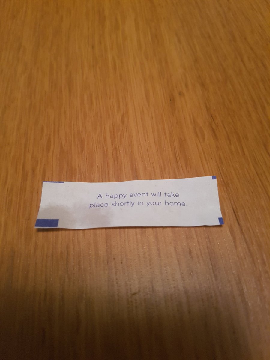 dimples81's tweet image. Loving the fortune cookie prediction with my take away tonight 😊 @England #ItsComingHome