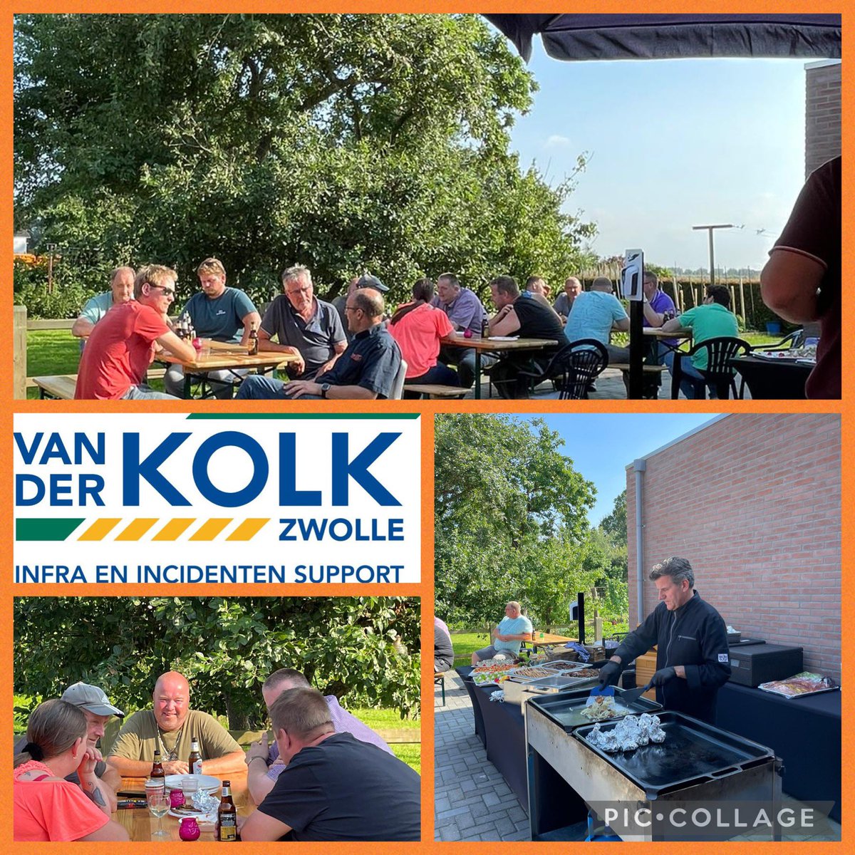 BrianSpijkerman's tweet photo. Vandaag met ons oranjeleger een zomer BBQ gehad! Ondanks het reguliere werk en calamiteiten, was het een gezellig komen en gaan van de oranjemannen!

Trots op de mannen 💪👊

https://t.co/JYmf1C7Lpv

#zomer #bbq #kolkzwolle #oranjeleger #orangepower #hechtteam #fijnevakantie https://t.co/i6D2Y1p0aN
