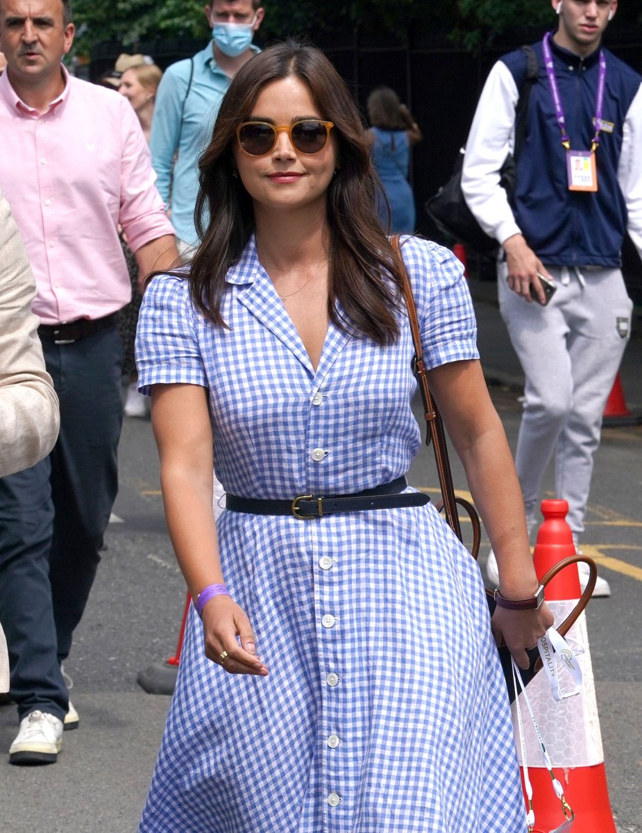 jcolemannet's tweet photo. 📸 Jenna Coleman attends #Wimbledon (July 9, 2021) https://t.co/lhvvqw1hq4