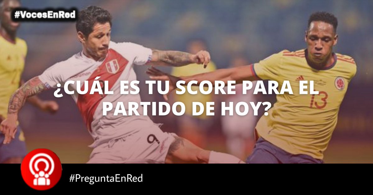 VOCESENRED2021's tweet photo. 📌❓⚽ #PreguntaEnRed | ¡Hoy a las 7 pm nuestra selección se enfrentará a Colombia por el tercer lugar de la Copa América! ¿Cuál es tu score para este partido?
#peruvscolombia 🇵🇪 vs🇨🇴
#CopaAmerica2021 #SelecciónPeruana https://t.co/9hmUlCqM2q