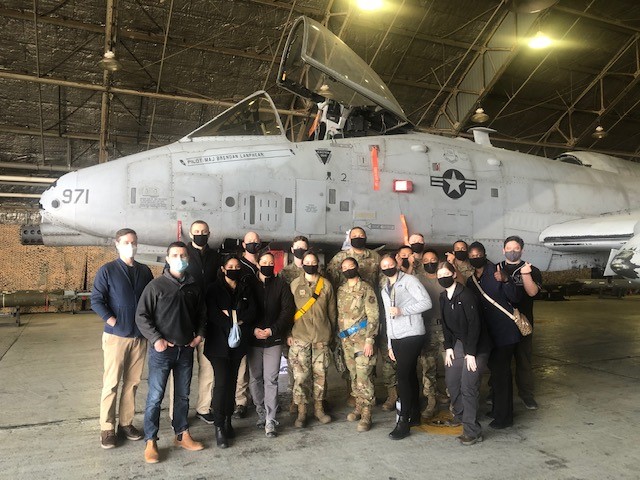 RealAFOSI's tweet photo. OSI's 5th Field Investigations Squadron & Det 611 recently spent part of their #DO300 day touring the Weapons Standardization section where members from the weapons team provided a weapons load demonstration on both the A-10 & F-16.
More on OSI's DO300 πhttps://t.co/rIthleMoJT https://t.co/wNpnZAz3yD