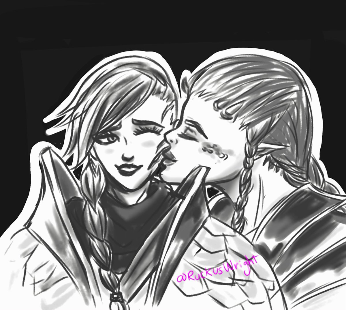 RuckusWright's tweet photo. "These scars are almost as beautiful as the face they decorate."

#lunchtimedoodle #shyvana #cithria #LeagueOfLegends #LegendsOfRuneterra https://t.co/eU1YCUshQK