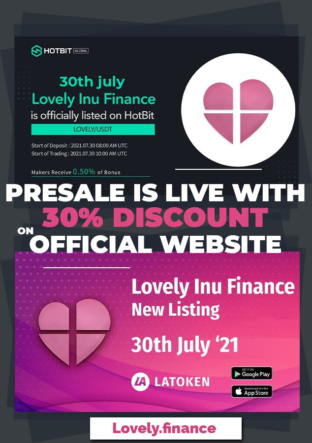 Don't Miss
30% Discount 
Pre-sale Ends on 12th July

Lovely.finance