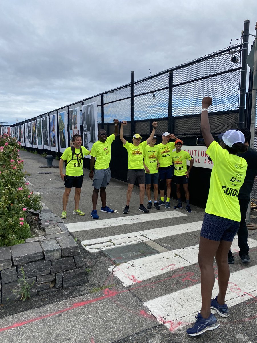DebRobertsABC's tweet photo. Happy to see Nick as part of the ⁦⁦@achillesintl⁩ team as they prep for a big run tomorrow! https://t.co/QtLlIH03HW