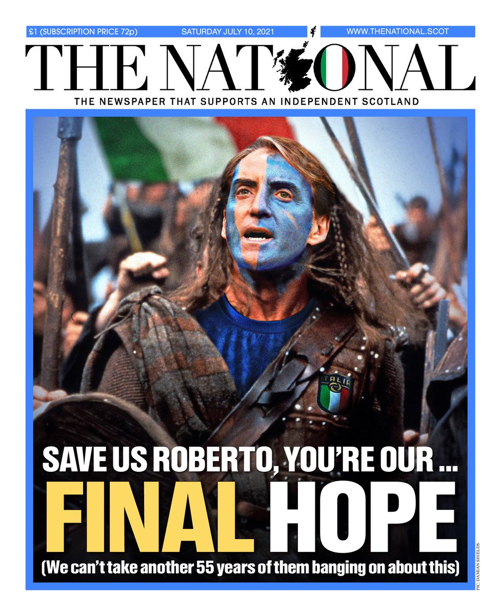 ScotNational's tweet image. Tomorrow's front page: Save us Roberto, you're our final hope!