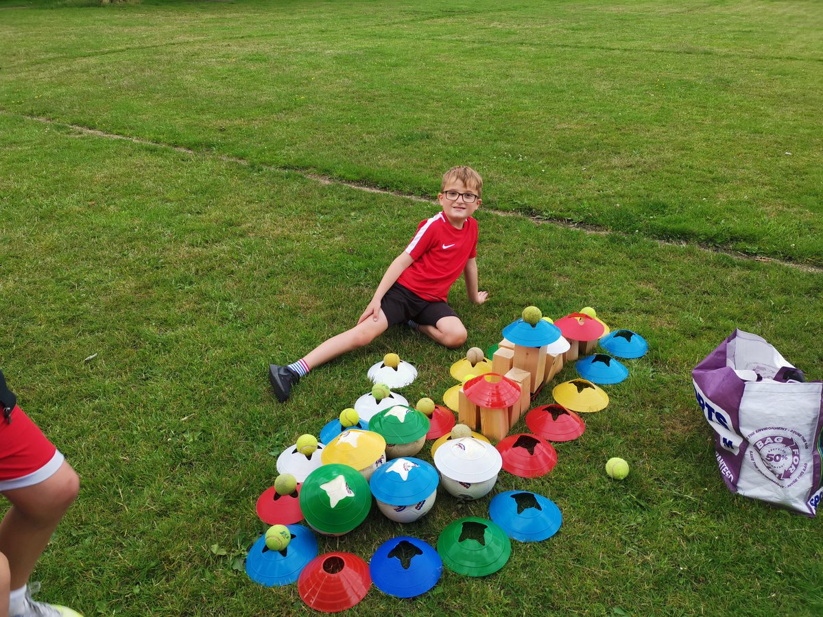 Amongst all the running around and general mayhem of Juniors we still have time to be creative. Luke put all the equipment to good use #boysbrigade #talented