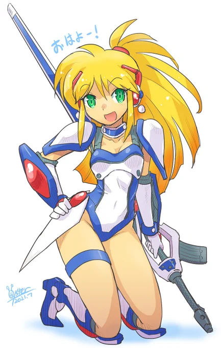 おはようユナさん。PCエンジン SUPER CD-ROM2用ソフト「銀河お嬢様伝説ユナ」(1992年 ハドソン/レッドカンパニー)の発売日は10月23日で全然先なんですけど描いてみました。ゲームは未プレイです。
#オハヨウ絵 #レトロゲー女の子を今描く 