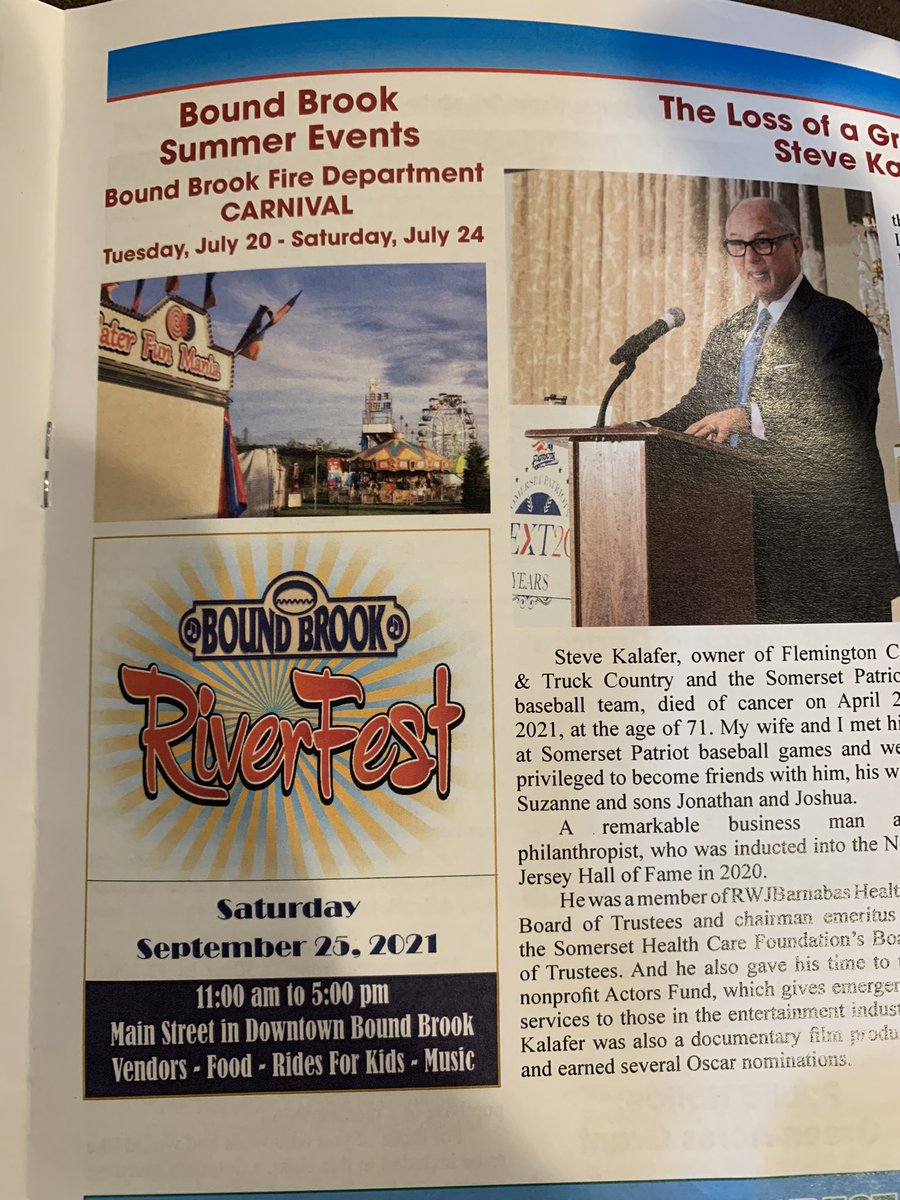 r_mikita's tweet photo. The Bound Brook Chronicle came in today’s mail and advertised the Bound Brook Fire Department carnival #boundbrook #bbfd #tower23 #proudtobb https://t.co/pOOEP3dOLl