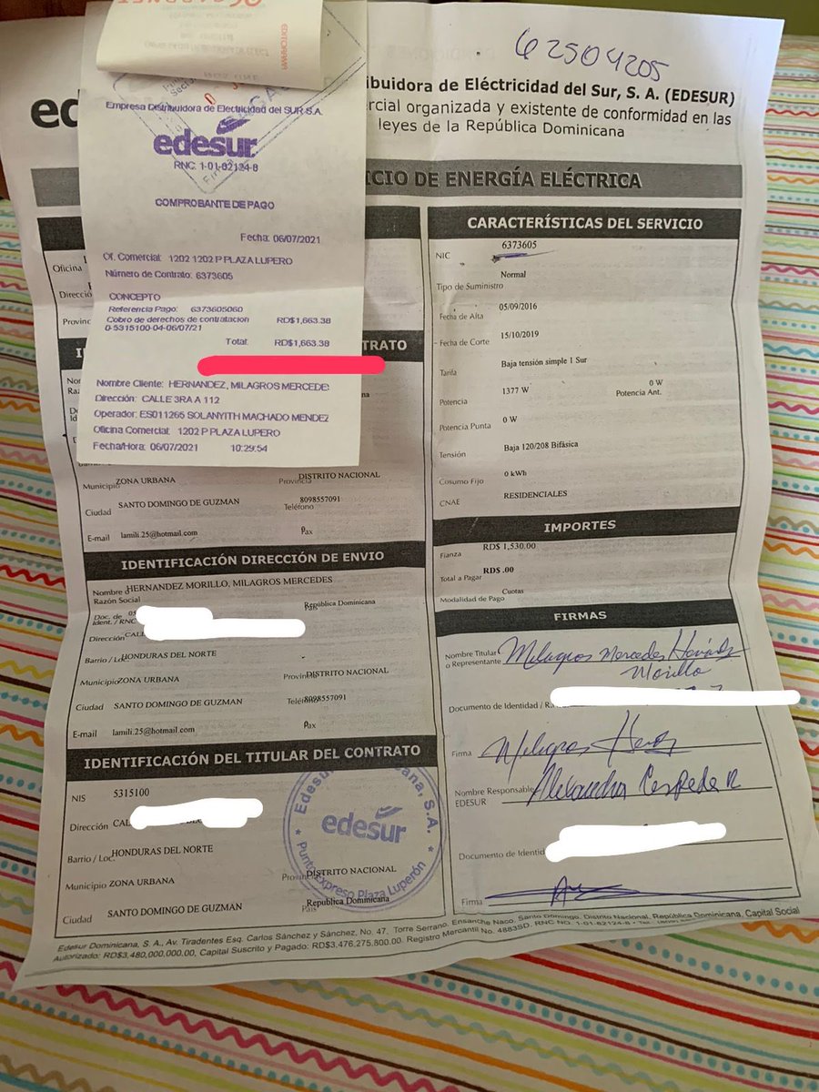 mariolin_inoa's tweet photo. @EdesurRD ustedes son abusadores me cobraron $1663.38 por solicitar la luz 220 y cuando el técnico se comunica conmigo me dice que no es necesario porque ya la tenía en esa potencia y al reclamar el cobro para que me lo acrediten a mi próxima factura me dicen que no. LADRONES!!! https://t.co/zccQ3PeVDL