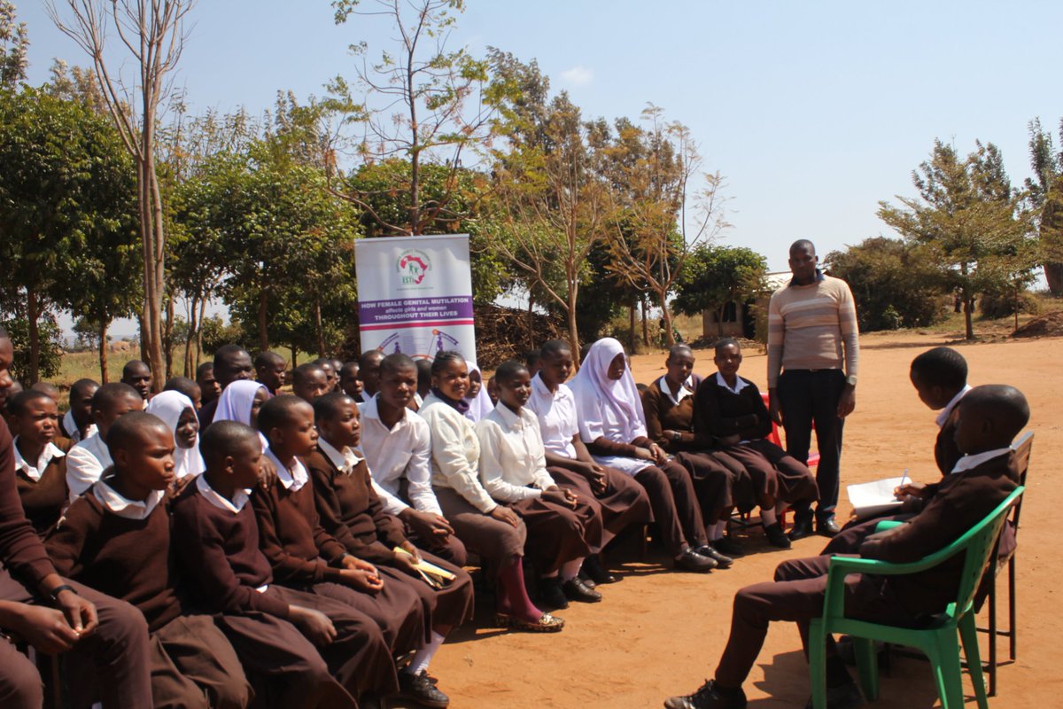 Madasenga sec health club during Club strengthening done by ESTL and school teachers as neans to continue creating awareness to fellow students