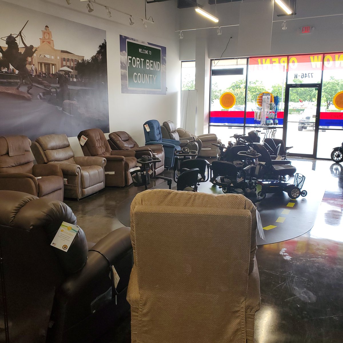 Our new showroom is now open for all your mobility needs. We get you going again! Call Us Today...