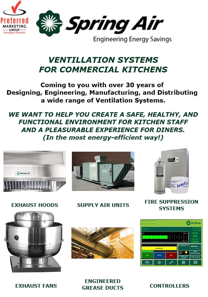 𝐋𝐞𝐭'𝐬 𝐠𝐢𝐯𝐞 SPRING AIR SYSTEMS 𝐚 𝐰𝐚𝐫𝐦 𝐰𝐞𝐥𝐜𝐨𝐦𝐞 𝐚𝐬 𝐭𝐡𝐞𝐲 𝐣𝐨𝐢𝐧 𝐮𝐬 𝐚𝐭 𝐏𝐫𝐞𝐟𝐞𝐫𝐫𝐞𝐝. 𝐇𝐨𝐨𝐝𝐬, 𝐞𝐱𝐡𝐚𝐮𝐬𝐭 𝐟𝐚𝐧𝐬, 𝐟𝐢𝐫𝐞 𝐩𝐫𝐨𝐭𝐞𝐜𝐭𝐢𝐨𝐧 𝐬𝐲𝐬𝐭𝐞𝐦𝐬 𝐚𝐧𝐝 SO MUCH MORE!
Need one? 𝐆𝐢𝐯𝐞 𝐮𝐬 𝐚 𝐜𝐚𝐥𝐥 TODAY!