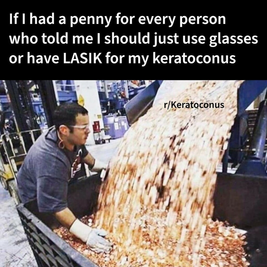 KeratoconusGRP's tweet photo. I would be a millionaire...

#Keratoconus #keratoconusgroup #keratokonus #queratocono #keratocone #cheratocono #ceratocone #memes😂 #funnymemes #memestagram #lmao #badeyesight #sclerallens #contactlens #eye #haha #jokes #memes #ophthalmology #optometr… https://t.co/Xhkf30R7Tf https://t.co/KckxJmKlK9